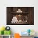 Rustic Spa Scene with Wall Decal