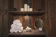 Rustic Spa Scene with Wall Decal