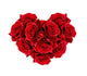 Red Rose Flowers Heart Wall Decal