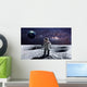 Brave Astronaut Spacewalk Moon Wall Decal