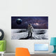 Brave Astronaut Spacewalk Moon Wall Decal
