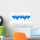 Blue Martini Cocktail Wall Decal