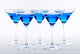 Blue Martini Cocktail Wall Decal