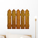 Picket Fence Wall Decal