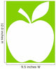 Apple Vector Silhouette Icon Wall Decal