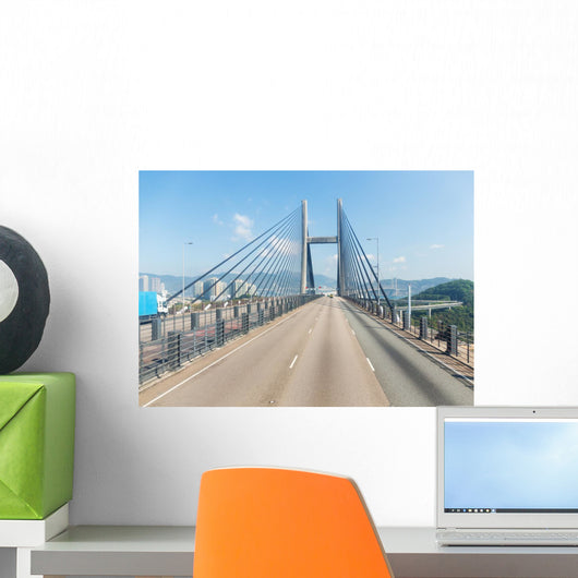 Suspension Bridge Hong Kong Wall Decal