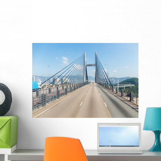 Suspension Bridge Hong Kong Wall Decal