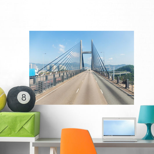 Suspension Bridge Hong Kong Wall Decal