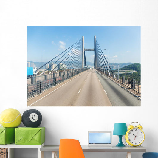 Suspension Bridge Hong Kong Wall Decal