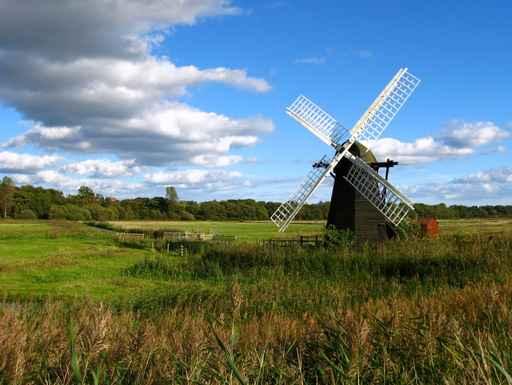 Old English Watermill Wall Decal