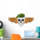 Skull Green Beret Wall Decal