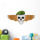 Skull Green Beret Wall Decal