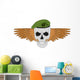 Skull Green Beret Wall Decal