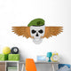 Skull Green Beret Wall Decal
