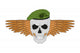 Skull Green Beret Wall Decal
