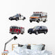 Set Emergency Vehicles Wall Decal Sticker Set