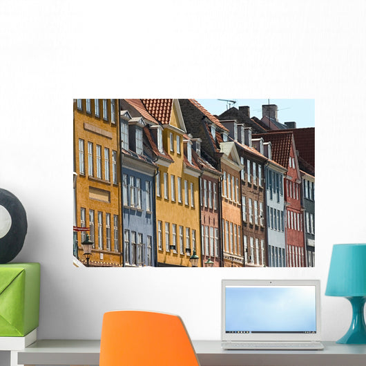 Nyhavn Copenhagen Buildings Wall Decal