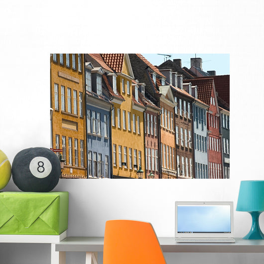 Nyhavn Copenhagen Buildings Wall Decal