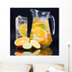 Citrus Ice Water Glass Wall Decal