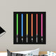 Vector Modern Light Swords Wall Decal