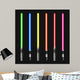 Vector Modern Light Swords Wall Decal