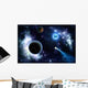 Two Planets Solar system Deep Wall Decal