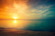 Sunrise over Sea Wall Decal