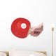 Table Tennis Player White Wall Decal