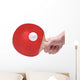 Table Tennis Player White Wall Decal