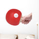 Table Tennis Player White Wall Decal