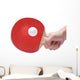 Table Tennis Player White Wall Decal