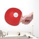 Table Tennis Player White Wall Decal