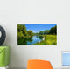 Summer Landscape with River Wall Decal