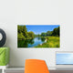 Summer Landscape with River Wall Decal