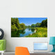 Summer Landscape with River Wall Decal