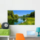 Summer Landscape with River Wall Decal