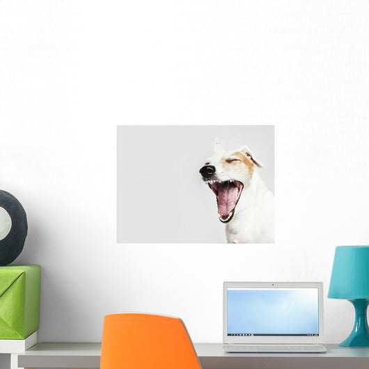 Yawning Dog Russel Terrier Wall Decal