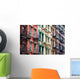 Colored Apartment Buildings New Wall Decal