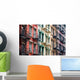 Colored Apartment Buildings New Wall Decal
