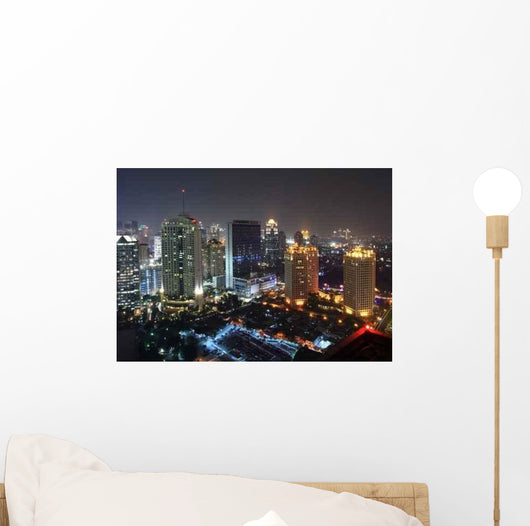 Night Capital City Wall Decal