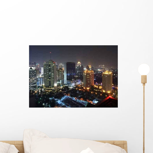 Night Capital City Wall Decal
