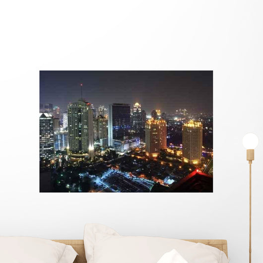 Night Capital City Wall Decal