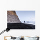 The black sand beach of Reynisfjara and the mount Reynisfjall fr Wall Mural