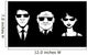 Three Person Glasses and Wall Decal