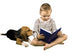 Boy and Dog Read Wall Decal