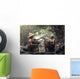 Old Asian Woman Working Wall Decal