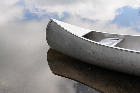 Canoe and Clouds Wall Decal