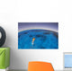 Snorkeler Exploring Lagoon Bora Wall Decal