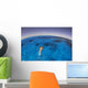 Snorkeler Exploring Lagoon Bora Wall Decal