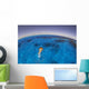 Snorkeler Exploring Lagoon Bora Wall Decal